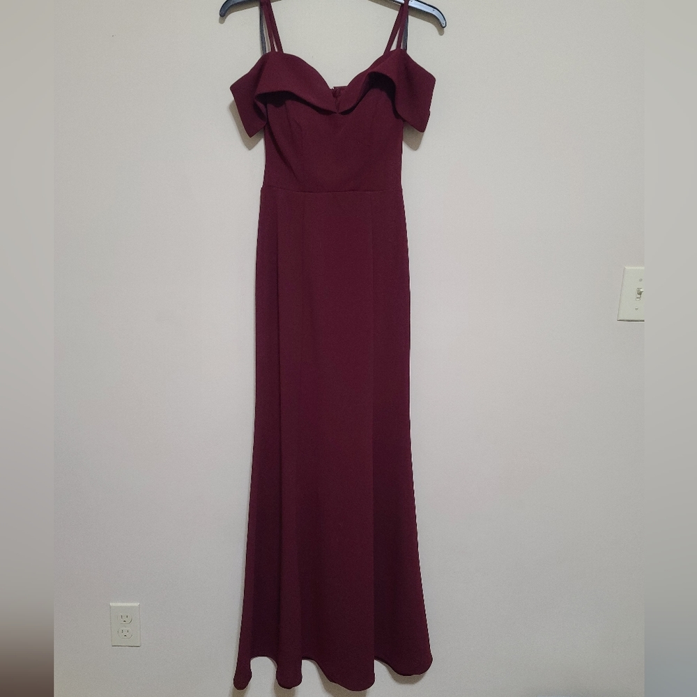 B Darlin Formal Prom Long Off Shoulder Mermaid Dress